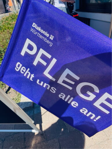 Kundgebung gegen die geplante Pflegereform