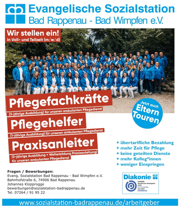 Pflegefachkraft und Pflegehelfer 2024